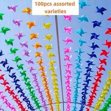 100pcs 4-Blade Pinwheel Garland - Colorful Plastic Pinwheels With 1181.1inch String, Perfect For Wedding, Birthday, Party, And Garden Decorations | Vibrant Pinwheel Design | Plastic Pinwheels For Outdoor Decor - Multicolor - View 6