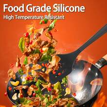 16 Pcs Silicone Cooking Utensils Set-Kitchen Utensils For Cooking With Full Silicone Handles Includes Measuring Cup 446°F Heat Resistant Kitchen Utensil Pink - Hồng - Xem 5