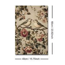 1 bức tranh canvas cổ điển có khung/không khung, họa tiết chim chóc, thực vật, tình yêu, hoa lá, động vật, cặp đôi, lãng mạn, phong cách Cottagecore, tranh treo tường trang trí nhà nông thôn, lối vào, hành lang, tối giản, mộc mạc cho căn hộ, phòng khách, phòng ngủ, trang trí nhà hiện đại. - A - Xem 13