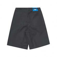 Adidas Quần short nam dáng rộng, thoải mái, có khóa kéo, dài 15cm, thích hợp mặc hàng ngày, mùa xuân/hè. - màu đen - Xem 2