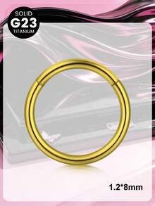 20G 18G 16G 14G Titanium Alloy Multicolor Nose Ring Nose Stud Nose Clip Nose Bone Cartilage Earring Nose Ring Nose Clip Nose Bone Earring Nose Ring Lip Ring Tattoo Piercing - Buckle - View 22