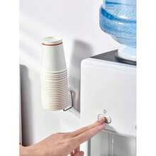 Giá treo cốc giấy bằng thép không gỉ gắn tường, không cần khoan, dụng cụ sắp xếp cốc nhà bếp. - Màu xanh lam - Xem 2