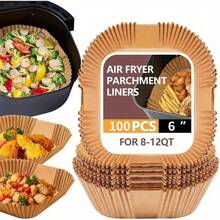 100pcs, Square Disposable Air Fryer Liners (6.3in/8in), Paper Air Fryer Liner Pots, Paper Basket Bowls, Baking Trays, Oven Accessories, Baking Tools, Kitchen Gadgets, Kitchen Accessories,Kitchen Accessories,Cocina,Room Decorroom Deocr,Kitchen Essentials,Wedding,Easter,Bathroom Deccor,Home Decor,Mother's Day,Mom,Mother's Day Gift,Flower,Jewelry,Mother's Day Decorations,Mother's Day Party Supplies,Women,Pink,Gift Set - Mocha Brown - View 2
