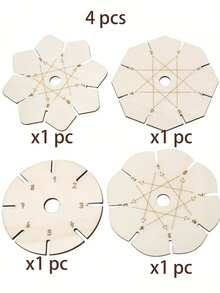 1/4 chiếc đĩa dệt hình hoa bằng gỗ, dụng cụ dệt vòng tay, cuộn chỉ xâu hạt, vật liệu làm quà tặng, làm vòng tay tình bạn, đồ dùng thủ công dệt, làm đồ trang sức DIY, đồ dùng thủ công mỹ nghệ, dụng cụ dệt chính xác, phụ kiện dệt nhẹ, dụng cụ làm đồ trang sức, sở thích DIY - Nhiều màu - Xem 8