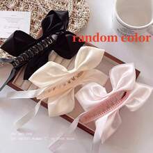 Ballet Style White Satin Bow Cat Ear Headband, Sweet Princess Banana Hair Clip Hairband For Women - Multicolor - View 10