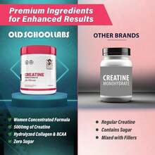0ld School Labs Creatine For Women Post-Workout Supplement - 5000mg Creatine, 2000mg Hydrolyzed Bovine Collagen & BCAA 2:1:1 For Lean Muscle Growth, Fast Recovery & Stamina - 30 Servings Weight Loss Free Shipping Wellness Vitamins Supplements Chlorophyll Creatina Monohidratada Vitamins Probiotics For Women Protein Powder Quick Ship Items Creatina Colageno - 30人份 - 查看 5