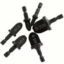 Bộ dụng cụ nong ống lục giác 6 chi tiết, mũi khoan nong ống, dụng cụ sửa chữa ống mềm, dụng cụ nong ống điều hòa không khí, bao gồm các mũi khoan 1/4", 3/8", 1/2", 5/8", 3/4", 7/8". - Nhiều màu - Xem 4