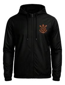 Corinthians Windbreaker, New Orange, Motorcycle Jacket - 黑色 - 查看 1