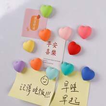10 chiếc nam châm tủ lạnh hình trái tim, nam châm tủ lạnh hình trái tim bằng nhựa màu Macaron, trang trí bảng trắng dễ thương cho nhà bếp, văn phòng, quà tặng cho cặp đôi, quà tặng ngày Nhà giáo, món quà hoàn hảo cho bạn bè và gia đình. - nhiều màu - Xem 5