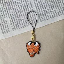 1 pièce Charm de téléphone de style de rue unique, pendentif de tour de cou de téléphone polyvalent, décoration de téléphone créative de niche, cadeau idéal pour les amis, ornement de téléphone suspendu amusant, convient pour les smartphones - Multicolore - Voir 10