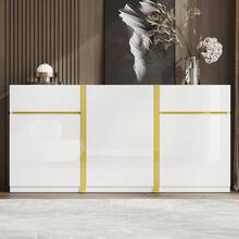 Armadi di Archiviazione - Bianco + MDF + pannello truciolare - Visualizzare 6