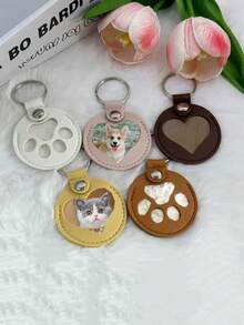 3pcs Pet Hair Storage Keychain Pendant, Cat Dog Pet Memorial Hair Collection Set - Multicolor - View 7
