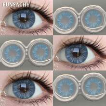 FUNSACHY Blue 14.2mm, Contact Lens, Gray, Suitable For Dates, Makeup, Eye Care, Annual Disposable - ARTHUR-bLUE - View 4