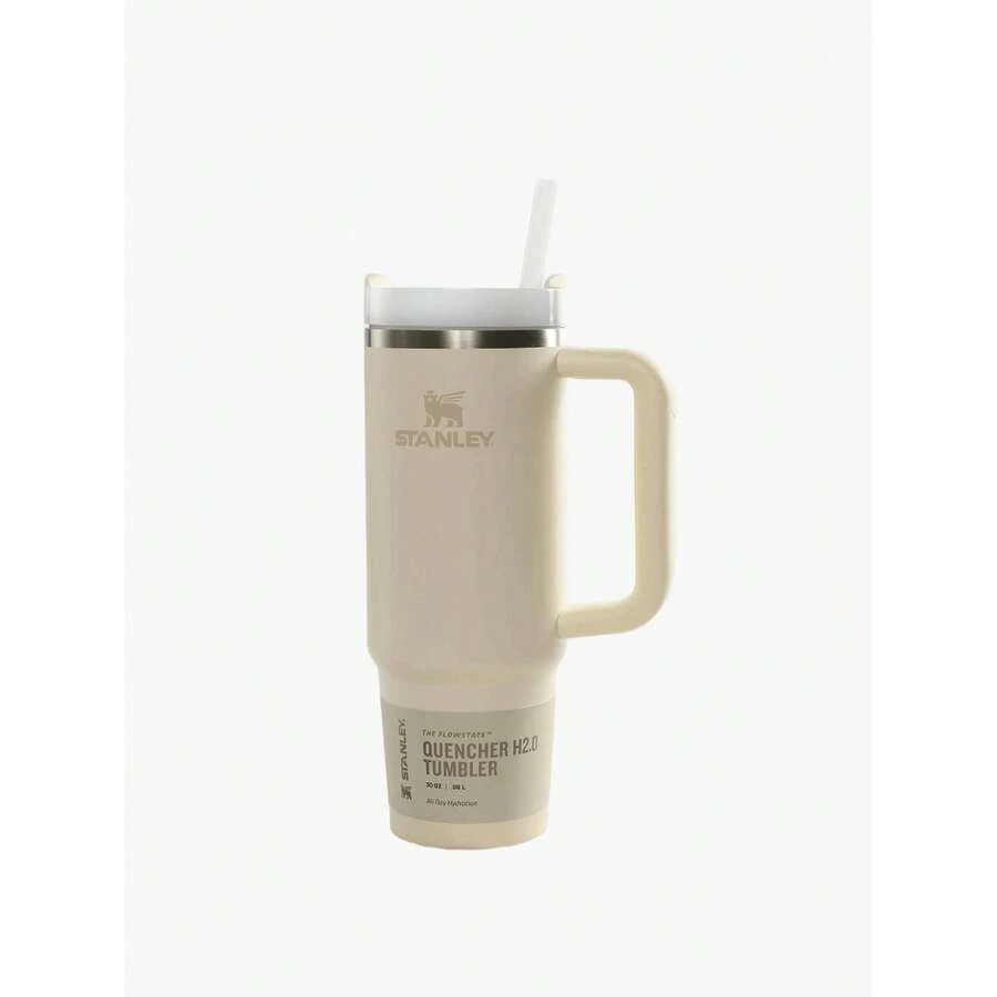 STANLEY - The Quencher H2.0 FlowState™ Tumbler 30oz With Handle & Straw, Stainless Steel Vacuum Travel Mug, Leakproof Lid, Large Capacity Cup, Keeps Drinks Cold All Day, For Water, Coffee, Iced Drinks 10-10827-418 - 1213 奶油 2.0 - 查看 1