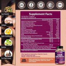 24-In-1 Advanced Hair Growth Vitamins |   Biotin 10,000mcg, Collagen, Patented OptiMSM, GoMCT, Saw Palmetto |   Naturally Regrow Stronger & Healthier Hair, Skin And Nails |   Stops Hair Loss |   60 Day Supply - 一 - 查看 3