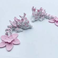 3D打印樱花龙模型 A关节可动仿真动物摆件人偶 - 节日礼物 - 生日礼物 - 彩色 - 查看 5