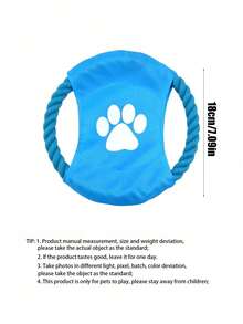 1根宠物棉绳，耐用型狗狗咬合训练玩具，宠物咀嚼玩具，宠物自娱自乐玩具，投掷玩具，宠物 - 彩色 - 查看 2