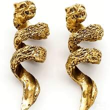 Wolf Whisker Beaded Coil - Viking Hair Jewelry Suitable For Beard, Hair And Long Braids - Gold - View 7