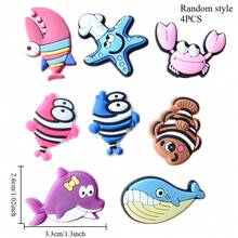 4/8pcs Cartoon Ocean Animal Fridge Magnets, Personalized Fridge Stickers, Soft PVC Material, Perfect For Office Whiteboard, Storage Cabinet And Dishwasher, Kitchen Decor, Home Decor, Holiday Occasions - Multicolor - View 10