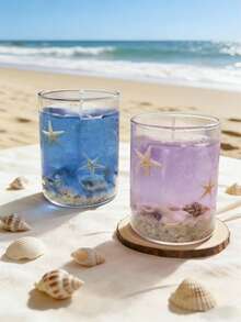 Handmade Container Candles Gift Set, Soy Wax Candles, Atmosphere Creating, Valentine's Day Gift, Couple Gift, Women Gift, Girl Gift, Wedding Gift, Wedding Favor, Room Decor, Best Friend Gift, Graduation Gift, Birthday Gift, Mother's Day Gift, Home Decor, Birthday Decor, Fragrance, Ocean Scent - Multicolor - View 2
