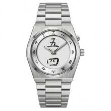 Đồng hồ nam mặt số chữ Hán - Đồng hồ đeo tay thạch anh dây thép không gỉ kiểu cổ điển, tối giản, phù hợp đeo hàng ngày. - Một cỡ - Xem 14