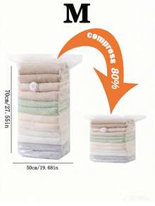 4pcs Large Cube/Square Vacuum Storage Bags, Suitable For Quilts, Bedding, Bed Linens And Clothing, Can Be Compressed By Vacuum Or Hand Pressure, Sealed And Reusable. Vacuum Storage Bags, Suitable For Clothing, Quilts, Blankets And Other Home And Travel Essentials, Can Save 80% Space - View 9