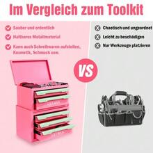 5 Superficie de trabajo ChouTiShi encendida. Trabajo. Talismán, superficie de trabajo y compartimento de vela guardados, maquillaje encendido. - Verde + Rosa - Ver 5