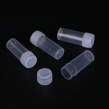 50pcs Transparent Plastic Needle Tubes, Cross Stitch Needle Storage Containers, Sewing Handcraft Needle Holders - Multicolor - View 2