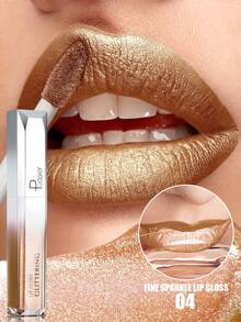 Pudaier Valentines Day Gift Metallic Matte Waterproof Non-Smudge Lip Gloss Suitable For All Skin Tones - 04 - View 7