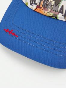 Balabala 2026款奥特曼男童棒球帽，防晒帽，透气轻便，清凉夏日款式，佩戴舒适 - 藍色調 - 查看 5