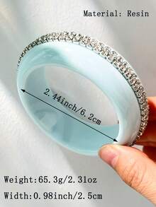 1 pieza Pulsera de estilo retro Y2K con estampado de lunares de colores dopamina y transparente, adecuada para que las mujeres creen atuendos personalizados - Multicolor C - Ver 16