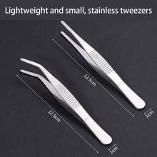 Multifunctional Stainless Steel Tweezers, Long And Durable Clamps, Suitable For Pet Feeding, Outdoor Bonsai, Repair, BBQ, DIY Jewelry Making, Aquarium Cleaning - Tweezers - View 4