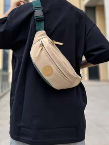 Casual And Fashionable Colour Contrast Design, Wear-Resistant Oxford Cloth Single Shoulder - Multicolor - View 1