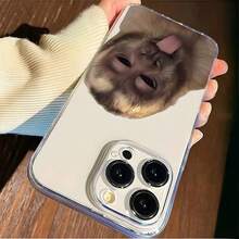 1 pieza de funda para teléfono de TPU a prueba de golpes con diseño de mono sacando la lengua, transparente y de apariencia interesante y linda, compatible con iPhone 17, 16, 15, 14, 13, 12, 11 Pro Max y series, regalo de cumpleaños, teléfonos móviles, bolsos, accesorios para móviles, fundas para teléfonos, decoración de interiores, accesorios, fundas transparentes para teléfonos, verano, correas para teléfonos, fundas para teléfonos de hombre, fundas negras para teléfonos, fundas rosas para teléfonos, funda para móvil para hombre, funda para móvil para mujer, protección para teléfonos móviles, accesorios de playa, regalos de fresa, fundas protectoras para teléfonos. - Estilo (1 pieza) - Ver 4