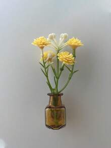 1 pieza/6 piezas Imanes de nevera con florero miniatura hecho a mano, florero decorativo, adecuado para cocina, oficina, pizarra, armario de almacenamiento y lavavajillas, decoración de cocina y hogar, recuerdos de fiesta, decoración de nevera, adecuado para cumpleaños, regalo de graduación, decoración de escritorio, decoración del hogar, regalo del Día de la Madre - A - Ver 8