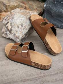 2026 荔枝纹经典款勃肯鞋，男女通用，经典百搭，时尚有型，金属搭扣，5 种可调节尺码，适合不同脚宽和脚厚。 - 摩卡棕 - 查看 6