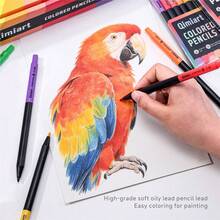 96 Color Automatic Mechanical Pencil Set, 3.0mm Thick Lead, Soft Oil-Based Colored Pencils, With Color Coded Labels, Suitable For Drawing, Sketching, Writing, Marking, DIY, Back To School Gift For Students And Artists - Colored Pencil Set - View 9