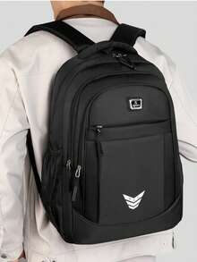 Ba lô nam thời trang thường ngày dung tích lớn, túi đựng laptop cho học sinh, túi du lịch ngoài trời, túi đi làm. - Chữ ký - Xem 11