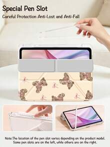 Ayotu Ốp bảo vệ dạng gập có chân đế hình gấu và bướm dành cho iPad A16, Air 8(M4) 2026 (11 inch), Air 8(M4) 2026 (13 inch), Pro 13 12.9 11, Air 11 13, Mini, Air 11 inch, Kindle (thế hệ thứ 11 - ra mắt năm 2024), Kindle Paperwhite thế hệ thứ 12 năm 2024 - Nhiều màu - Xem 7