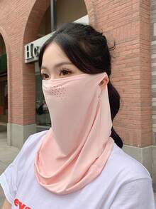 2pcs Ice Silk Sun Protection Face Mask, Outdoor Cycling Full Face Mask - Multicolor - View 5
