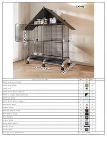 Large Birdcage For Home Use, Suitable For Parrots, Cockatoos, Mynahs, Finches, Breeding Aviary - Assembly Type - View 17