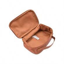 bright orange functional makeup bag travel toiletry pouch for essentials - Naranja - Ver 3