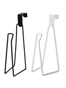 Modern Style Toilet Paper Holder Above Toilet, Durable Metal Hanging Roll Storage Rack, 3-Roll Capacity Bathroom Storage Rack, Drill-Free Toilet Paper Holder, Iron Bathroom Paper/Towel Rack, Towel Hanging Rack, No Drilling Required On Wall, Suitable For Kitchen And Bathroom Storage, Bathroom Storage Accessories, Simple No-Installation Toilet Paper Holder. - Multicolor - View 10