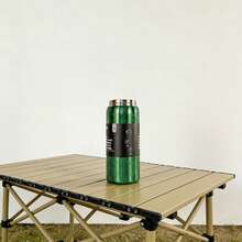 Owal'aWater Bottle 32oz,Multiple Colors Are Available,With Straw,Heat Preservation Time More Than 24 Hours, Cold And Hot Water Can Be Insulated, Can Make Coffee, Frozen Drinks, Beautiful Appearance, Exquisite Workmanship, Suitable For Camping, Work, Indoor Use. - Elphaba-32oz - 查看 3