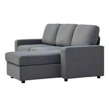 FX-P60EU- (SOFA 5180-37) - Corner Sofa With Storage, Modular Sofa, Sofa With Ottoman, Large Sofa For Living Room, Modern, Comfortable, Pocket Springs, 245.5 Cm - Grey - View 6