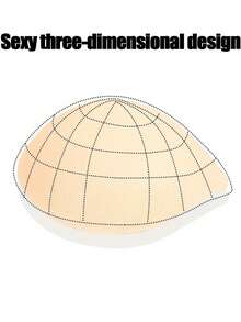 6cm Thick Removable & Washable Padded Inserts, Bust Enhancer Cleavage Booster Bra Pads - Multicolor - View 6