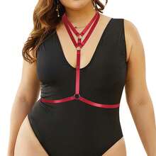 Gothic Style Cross Strap Chest Harness - A - View 3