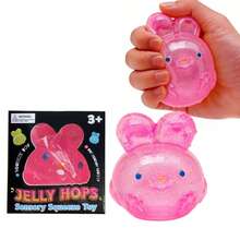 1 Cute Stress Relieving Transparent Rabbit Shaped Super Adhesive Injectable Bubble Toy: A Portable Squeeze Toy That Is Perfect For Placing On A Desk Or Relaxing On The Go. Tabas Is A Soft And Fluffy Toy For Teenagers (Suitable For Those Over 3 Years Old) | Fun And Challenging Sensory Games, Perfect As A Christmas, Halloween, And Birthday Gift, Making It An Ideal Holiday Gift.  Hand Activity Toys - 粉色 - 查看 12