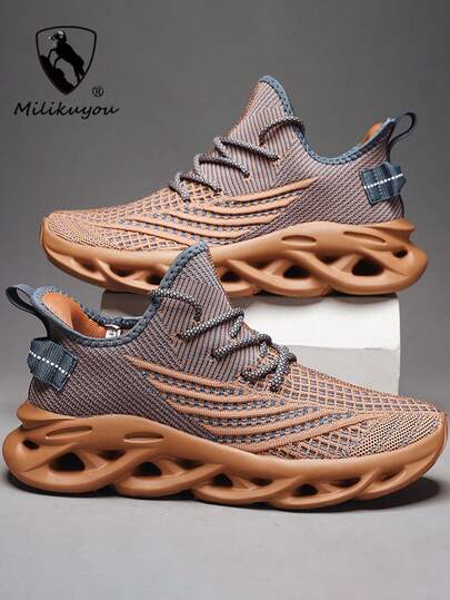 2025春夏新款超轻透气情侣运动鞋，户外休闲运动鞋，跑步鞋，舒适徒步鞋，MD蜂窝复合外底，防滑，柔软舒适，随机不对称图案，完美搭配运动牛仔裤