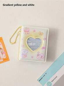 2-Inch Cute Cartoon Photo Album, Photo Card Storage Album, Idol Card Collection Album, Cute Heart-Shaped Hollow Card Album, Kawaii Little Rabbit Mini Photo Album, K-Pop Card Album, Business Card & Photo Card Storage Album, 32 Card Slots - Multicolor - View 13